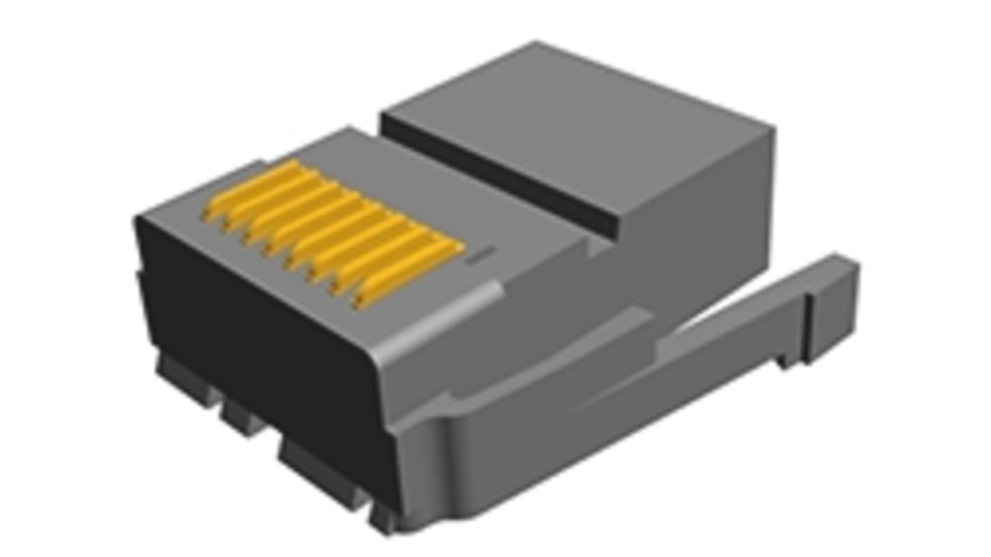 TE Connectivity Male Telephone Connector, , 50, 8 Way Crimp Termination