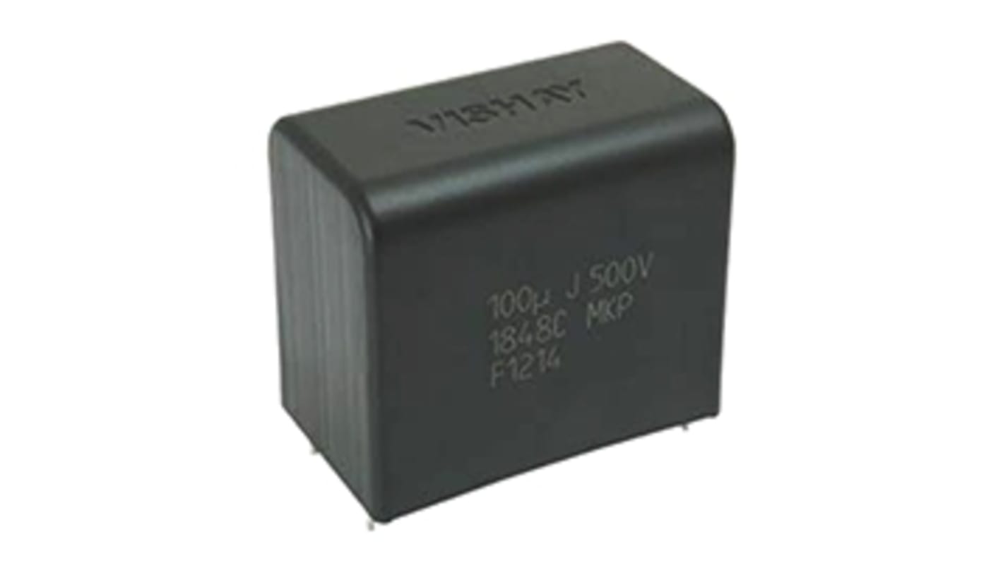 Vishay MKP1848C DC-Link Polypropylene Film Capacitor, 500V dc, ±5%, 10μF, Through Hole