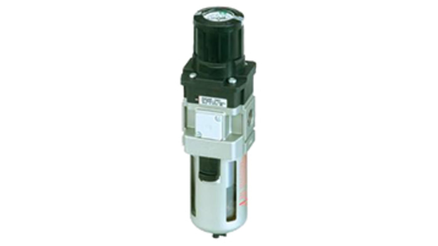 SMC AW Filter Regulator, 5μm, NPT 1/4, Automatic, 10 bar