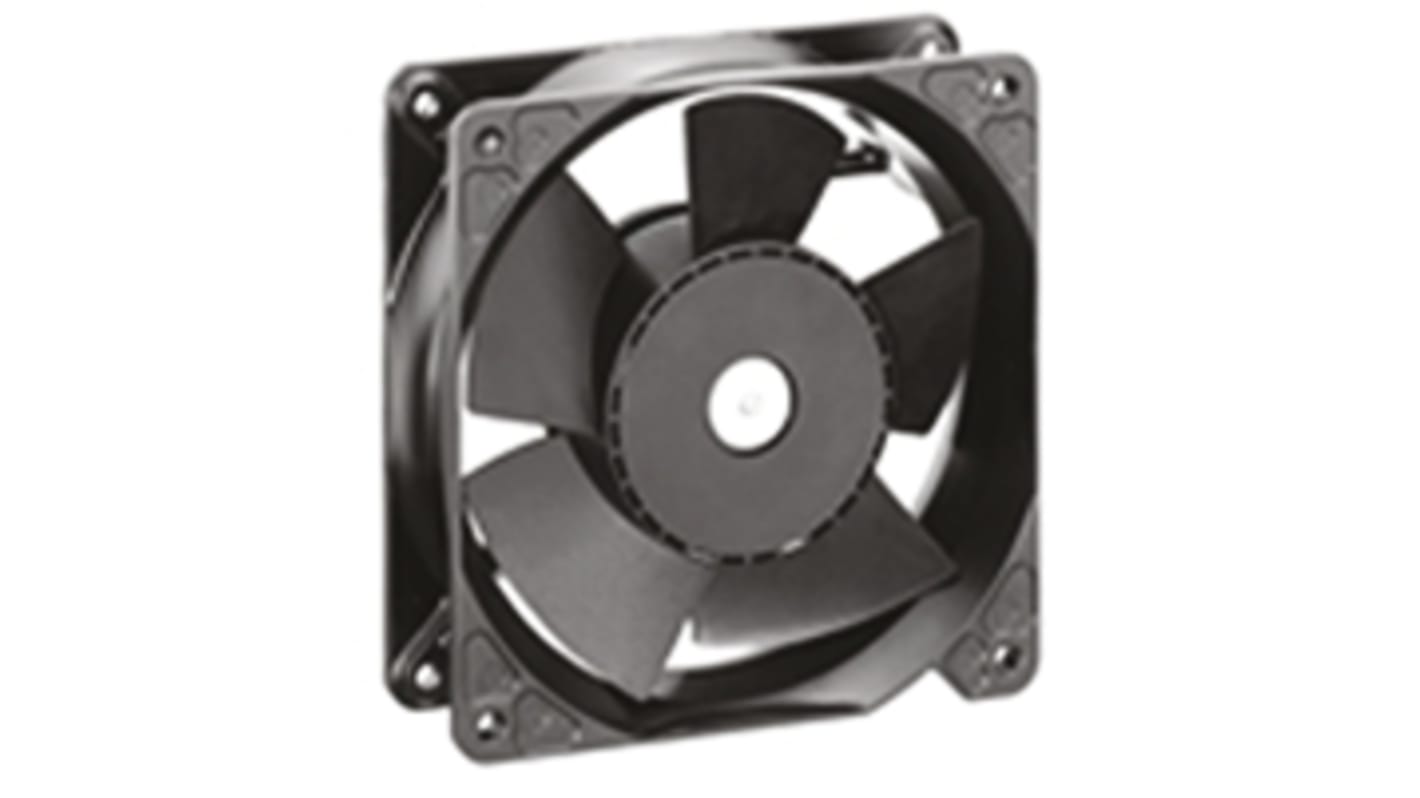ebm-papst 4100 NH6 - S-Force Series Axial Fan, 24 V dc, DC Operation, 440m³/h, 60W, 119 x 119 x 38mm