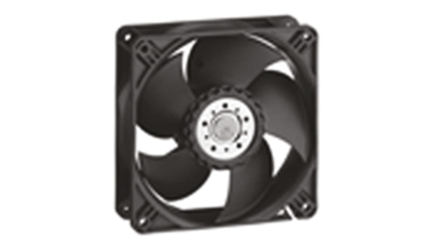 ebm-papst 4400 Series Axial Fan, 12 V dc, DC Operation, 240m³/h, 8.9W, 119 x 119 x 38mm