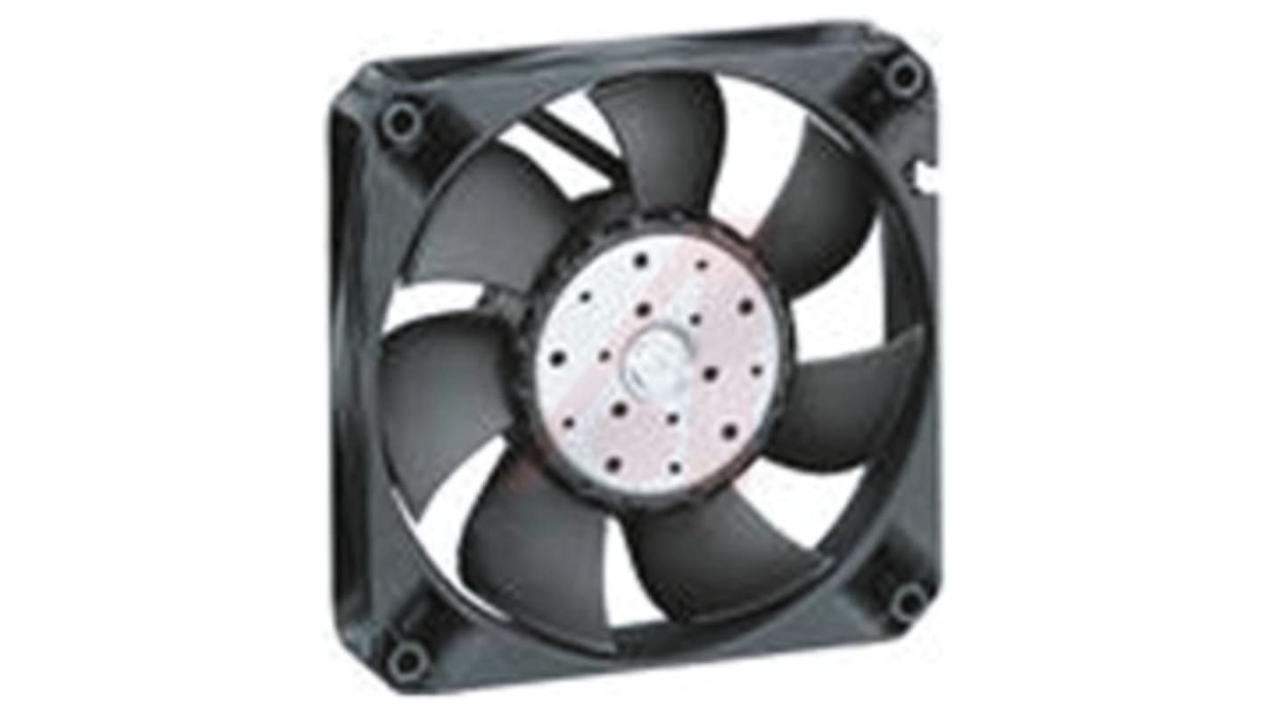 ebm-papst 4400 F Series Axial Fan, 48 V dc, DC Operation, 225m³/h, 12W, 119 x 119 x 25mm