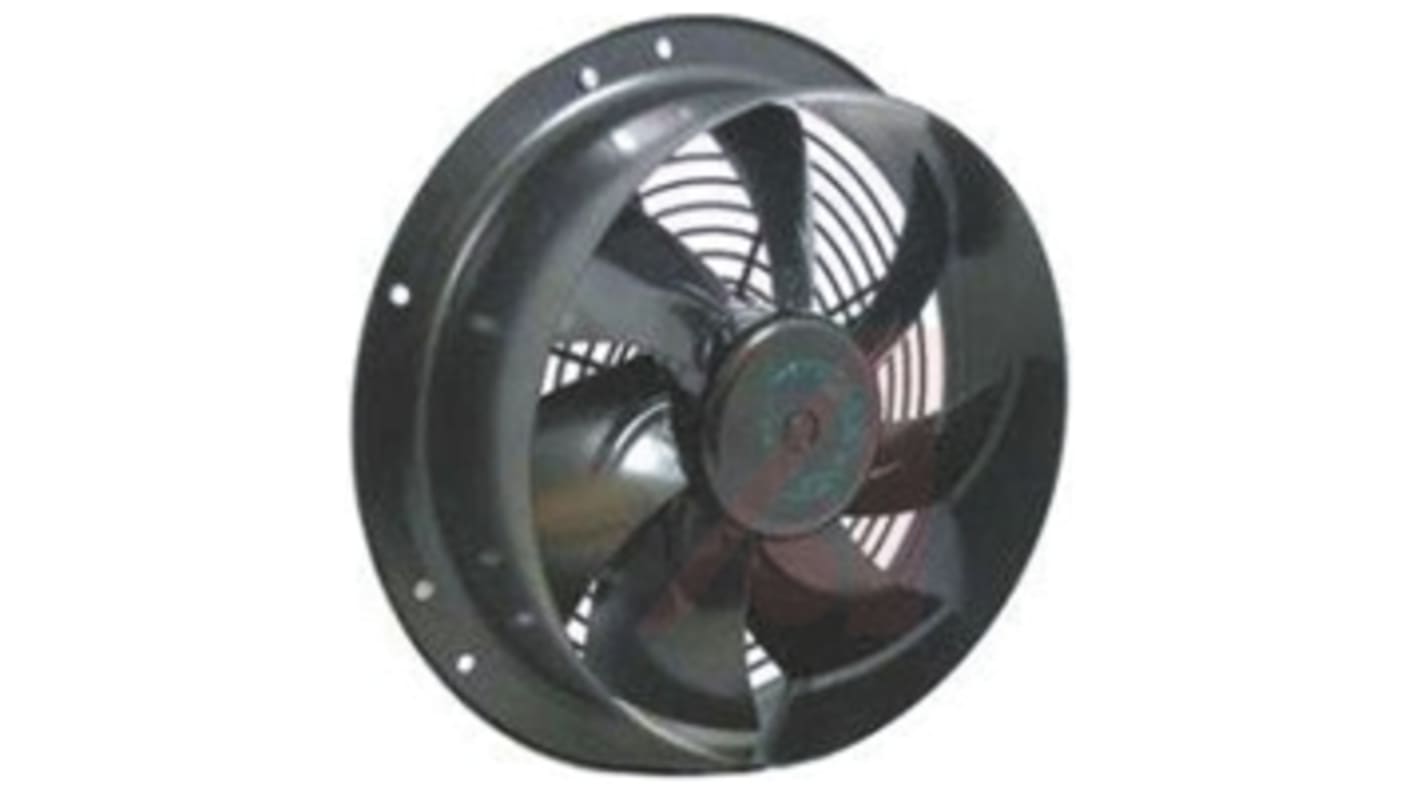 ebm-papst W1G200 Series Axial Fan, 24 V dc, DC Operation, 1090m³/h, 55W, 2.6A Max, 280 x 80mm