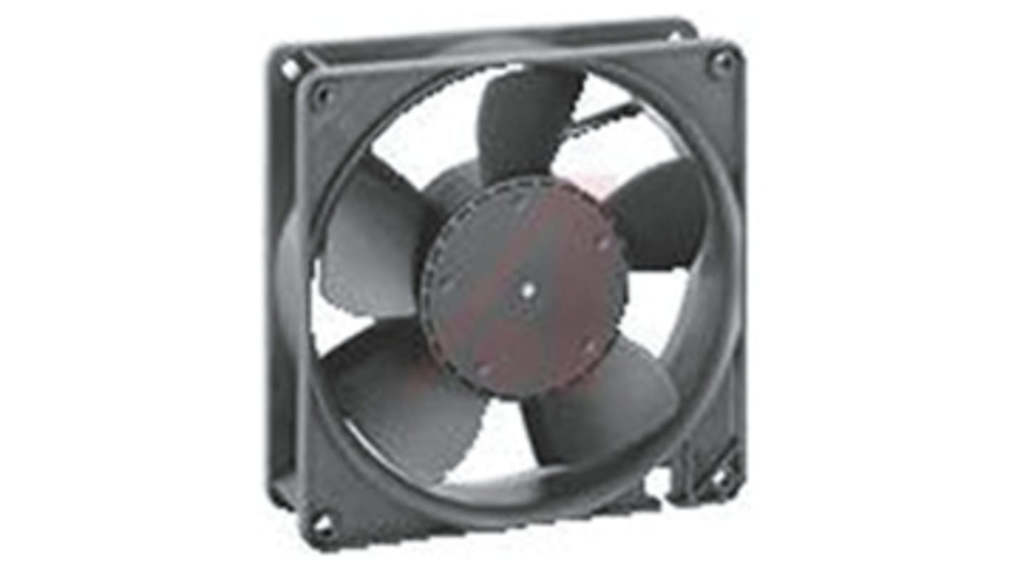 ebm-papst 5200 N Series Axial Fan, 24 V dc, DC Operation, 340m³/h, 17.5W, 127 x 127 x 38mm