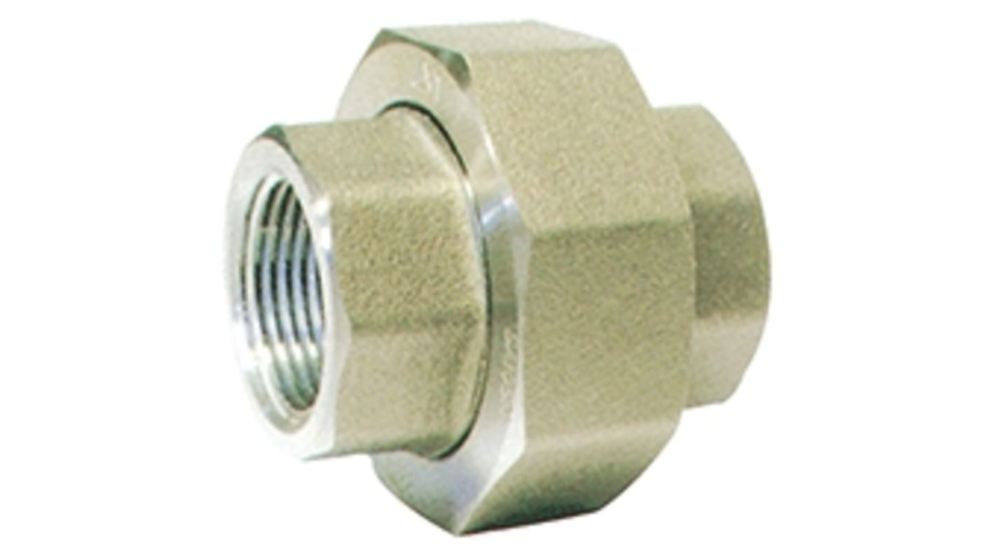 RS PRO Stainless Steel Pipe Fitting, Straight Hexagon Union, Female Rc 1/4in x Female Rc 1/4in