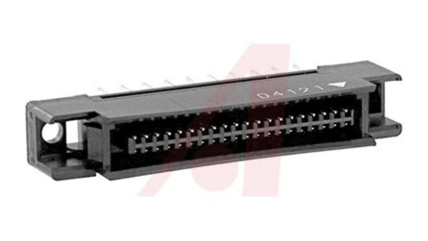 3M P50E Series Straight Through Hole PCB Header, 40 Contact(s), 1.27mm Pitch, 2 Row(s), Shrouded