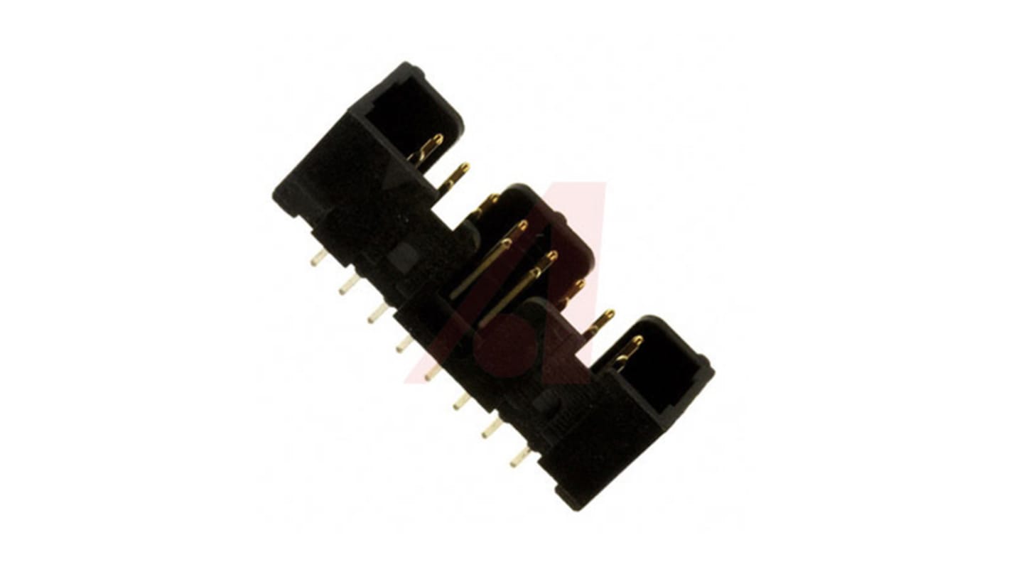 3M D2500 Series Straight Through Hole PCB Header, 16 Contact(s), 2.54mm Pitch, 2 Row(s), Shrouded
