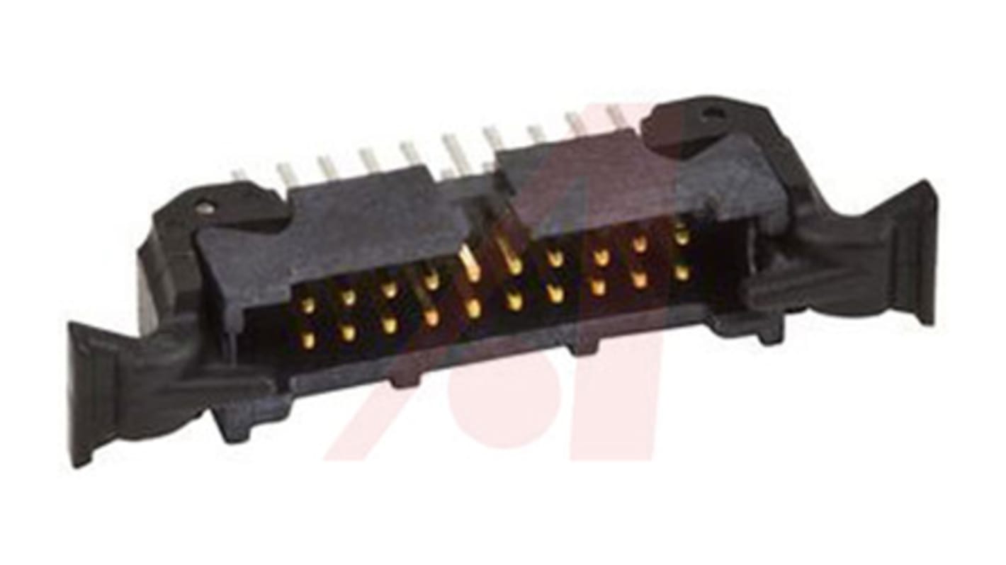 3M 452 Series Straight Through Hole PCB Header, 4 Contact(s), 1.27mm Pitch, 2 Row(s), Shrouded