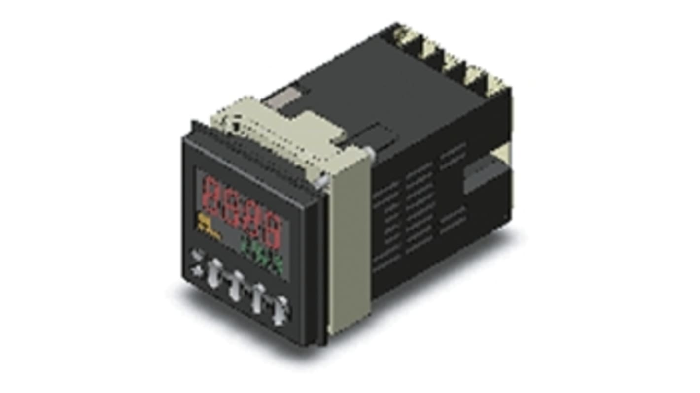 Omron H7CX Bidirektional Zähler Automatisch, extern, manuell 4-stellig, Sekunden, max. 10kHz, 100 → 240 V ac,