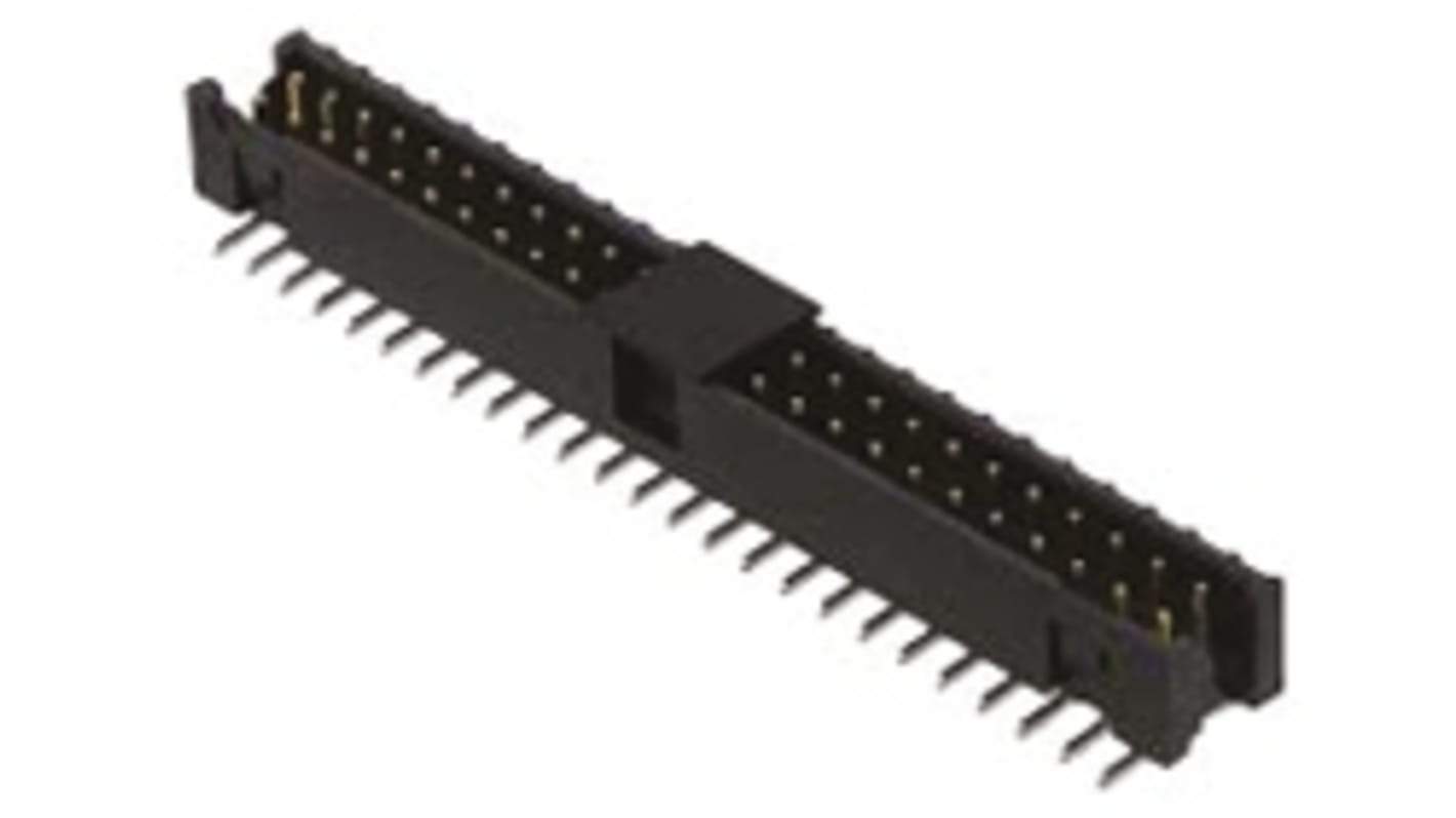 3M 159 Series Straight Surface Mount PCB Header, 50 Contact(s), 2.0mm Pitch, 2 Row(s), Shrouded