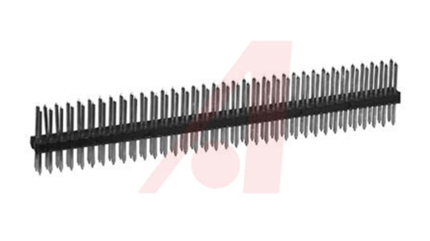 3M 929 Series Straight Through Hole Pin Header, 72 Contact(s), 2.54mm Pitch, 2 Row(s), Unshrouded