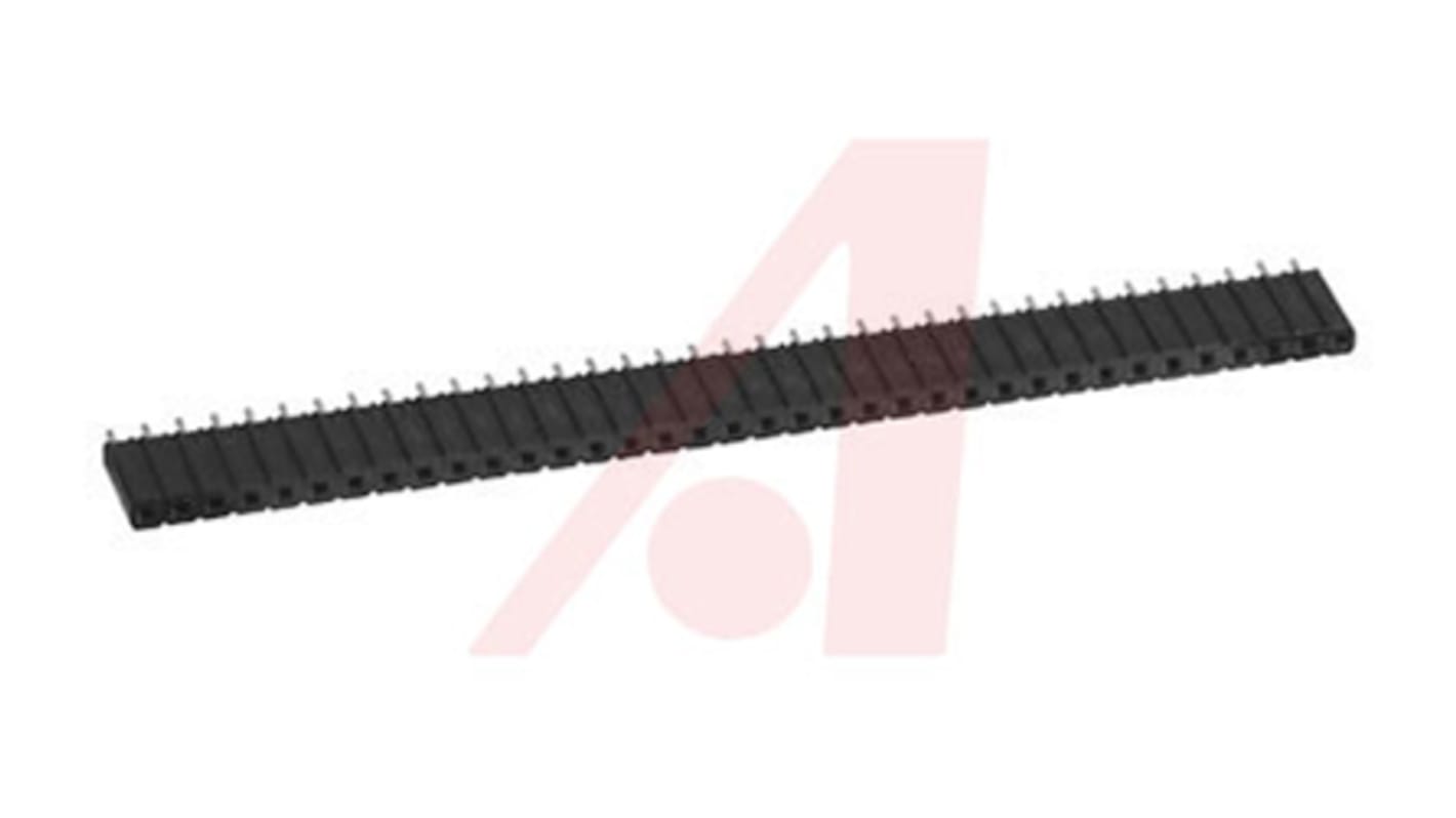 3M 929 Series Straight Through Hole Mount PCB Socket, 36-Contact, 1-Row, 2.54mm Pitch, Solder Termination