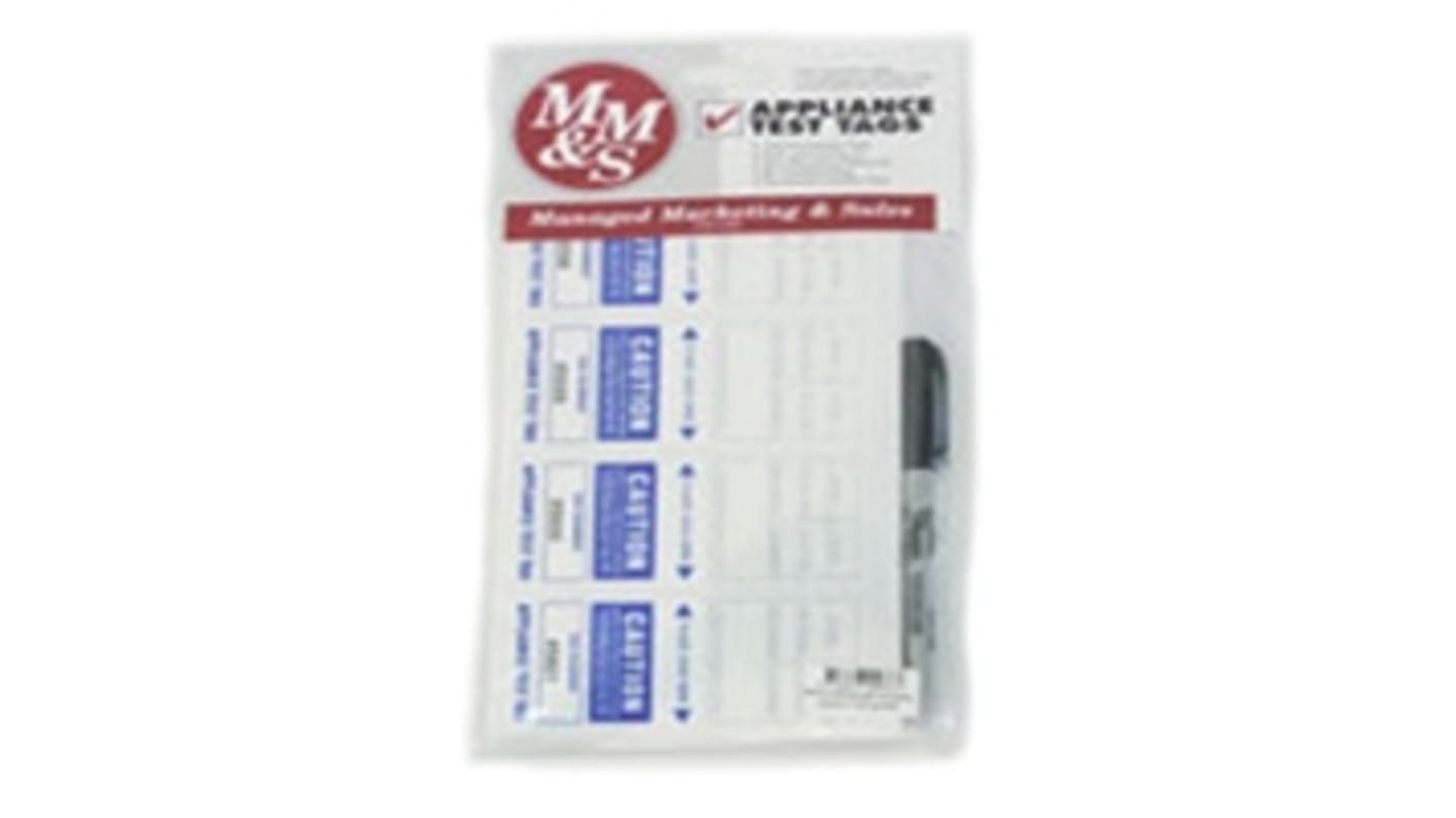 Protag PAT Testing Label, For Use With Emona Portable Appliance Tester