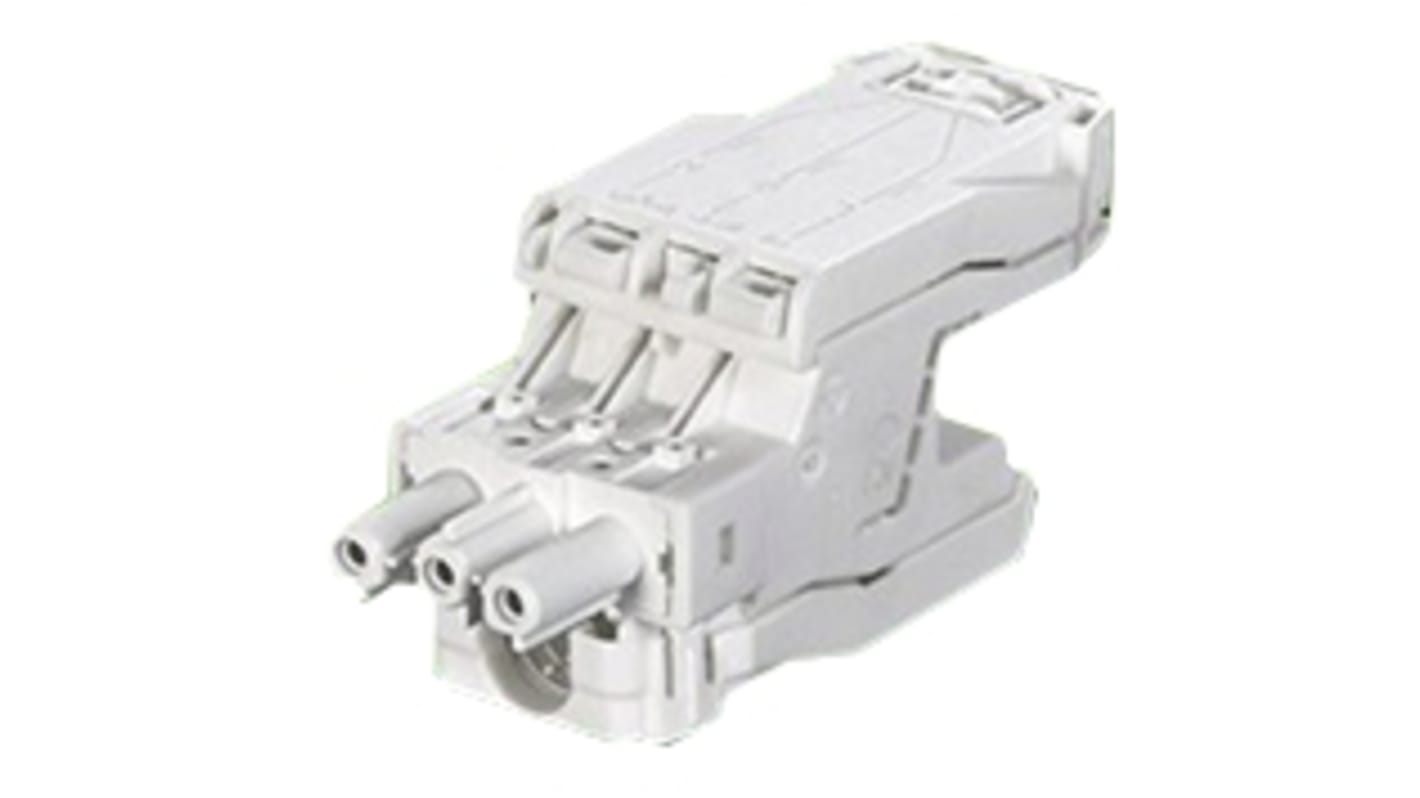 Wieland GST18I3I Series Connector, 3-Pole, Female, Cable Mount, 20A, IP20