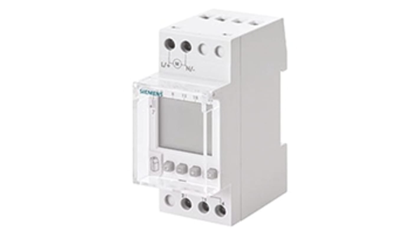 Siemens Digital DIN Rail Time Switch 24 V ac/dc, 1-Channel