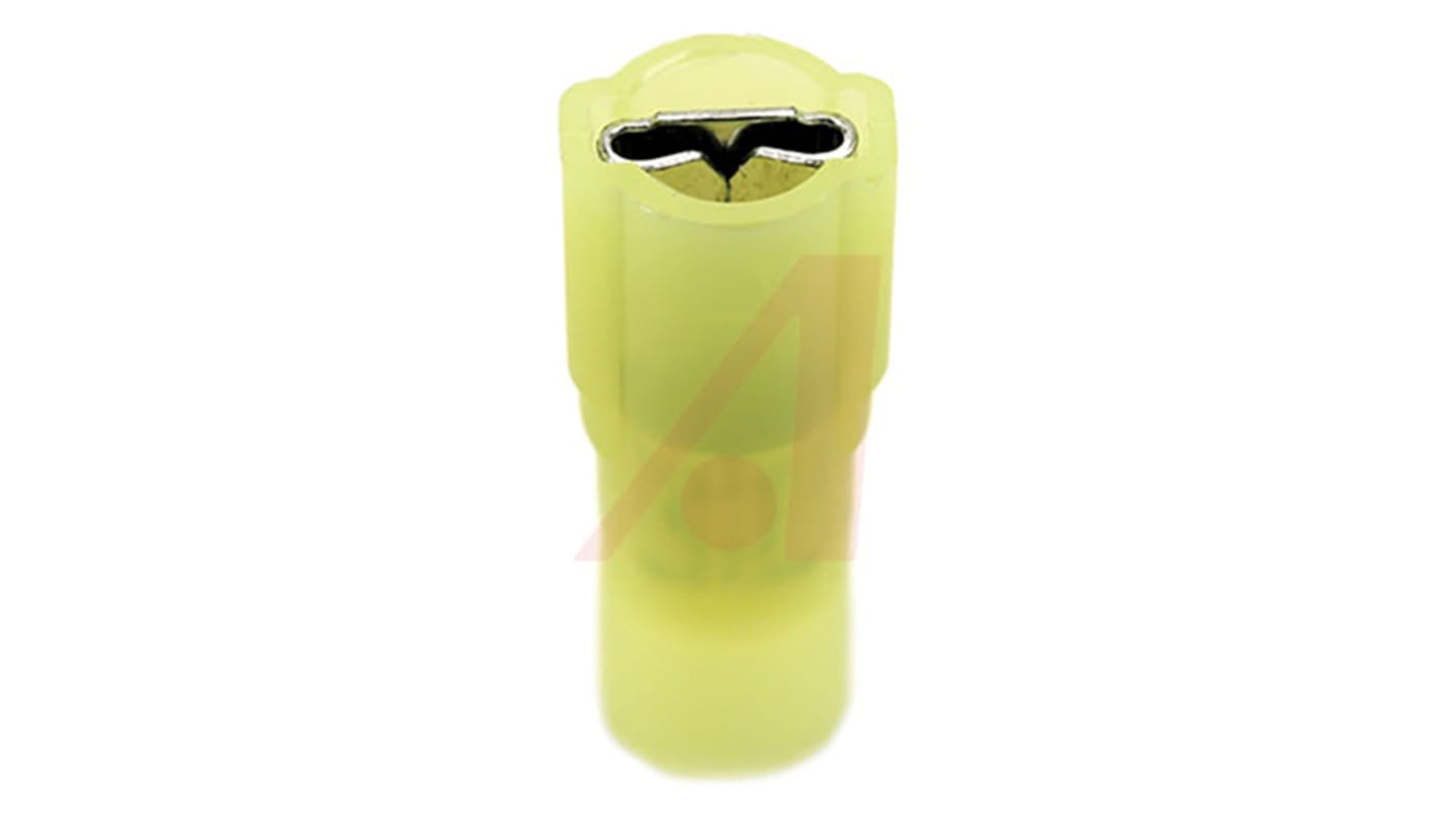 3M FD1 Yellow Insulated Female Spade Connector, Receptacle, 0.25 x 0.032in Tab Size