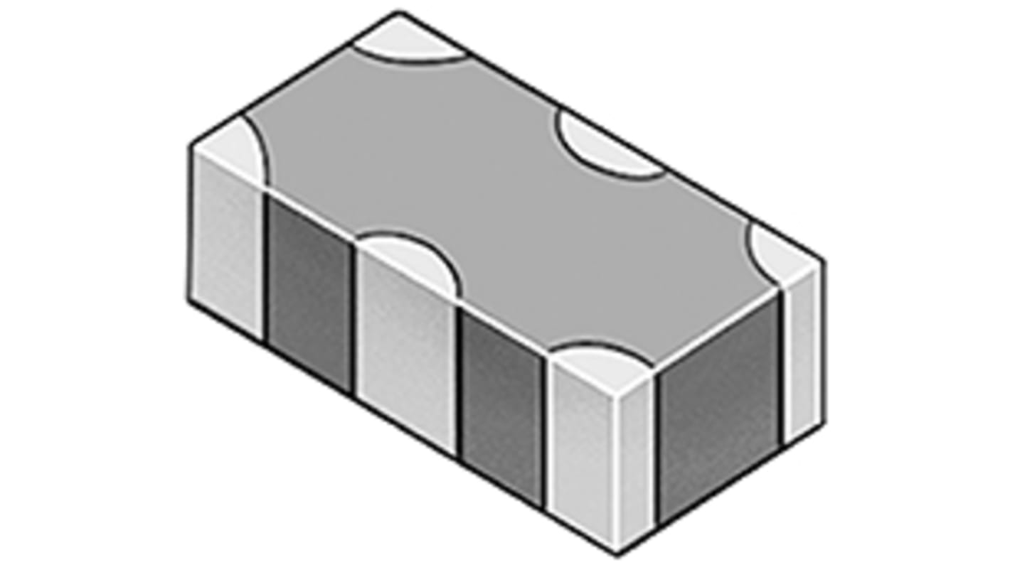 Murata, NFL18SP, EMI Filter, 10 V dc, 100mA, 0603 (1608M), SMD, Flat Contact, 1.6 x 0.8 x 0.6mm