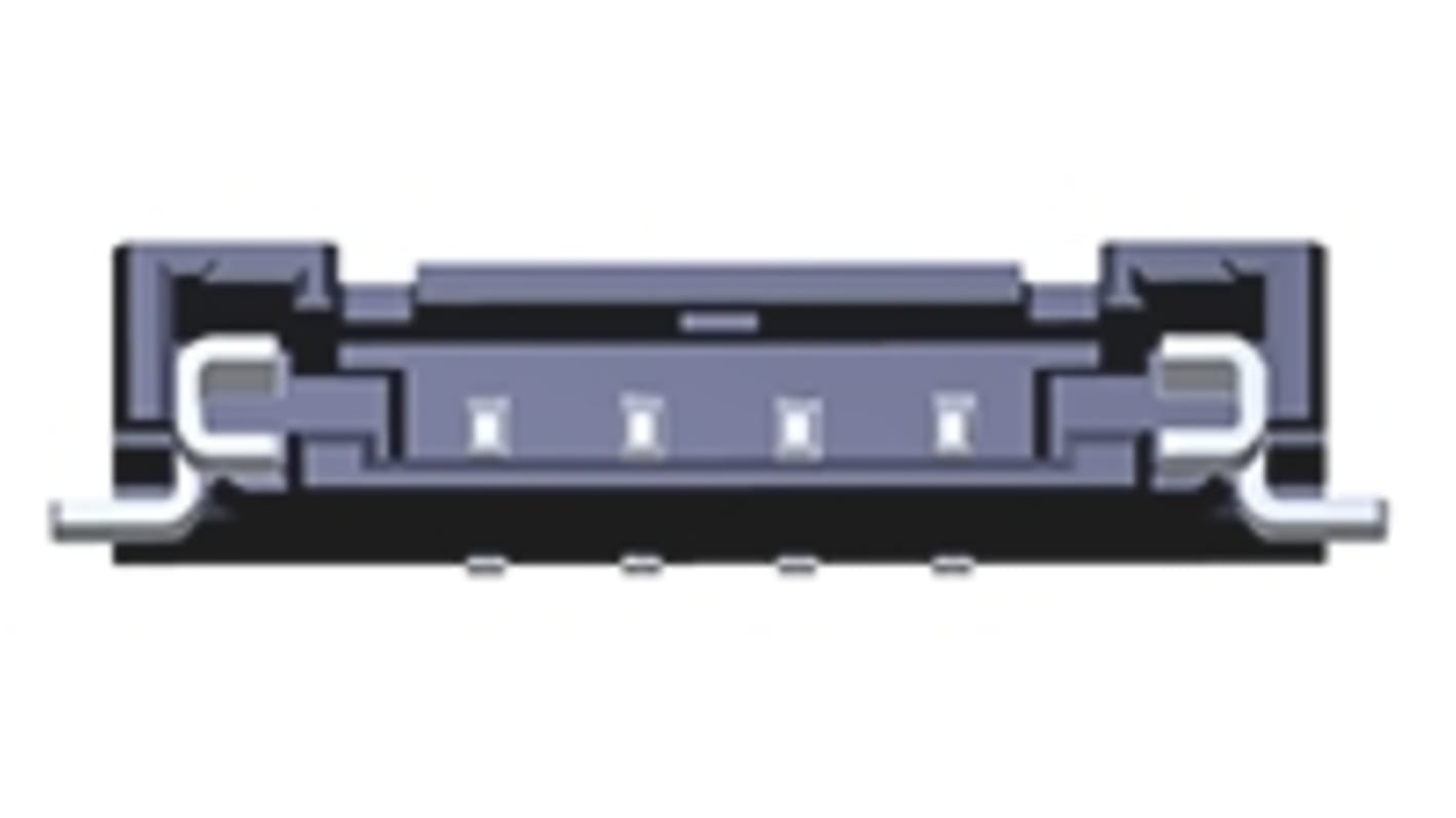 Molex Pico-Lock Series Right Angle Surface Mount PCB Header, 4 Contact(s), 1.0mm Pitch, 1 Row(s), Shrouded