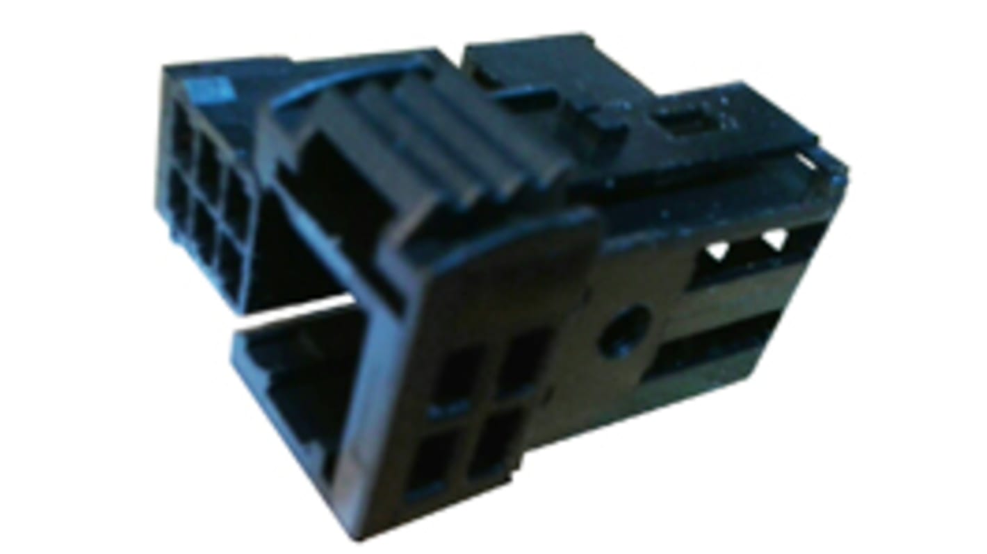 Molex, MOX Automotive Connector Socket Black Cable Mount 6 Way, Crimp Termination 98298-0001