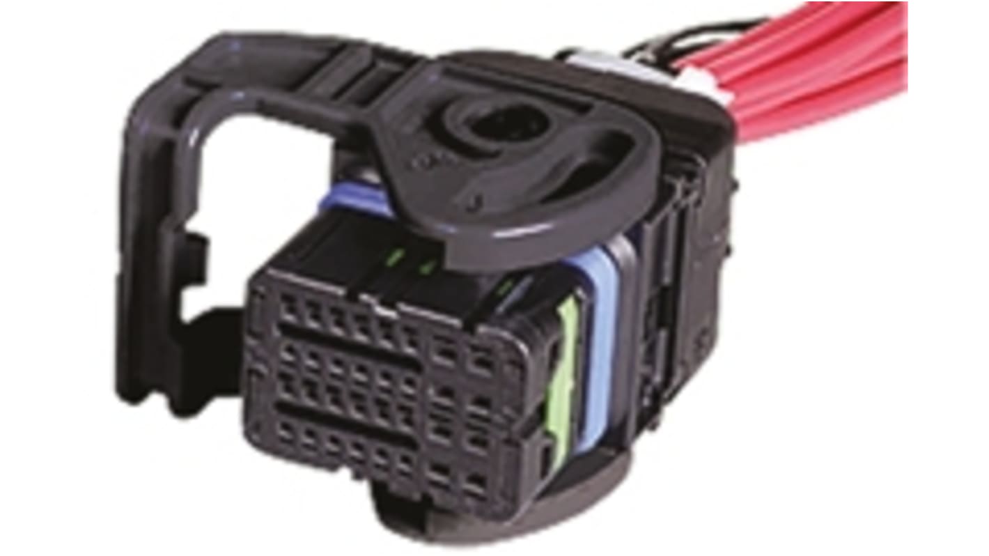 Connettore automotive Molex, Connettore femmina, 6 A, 12 A, 32 vie, 4 file, Montaggio su cavo
