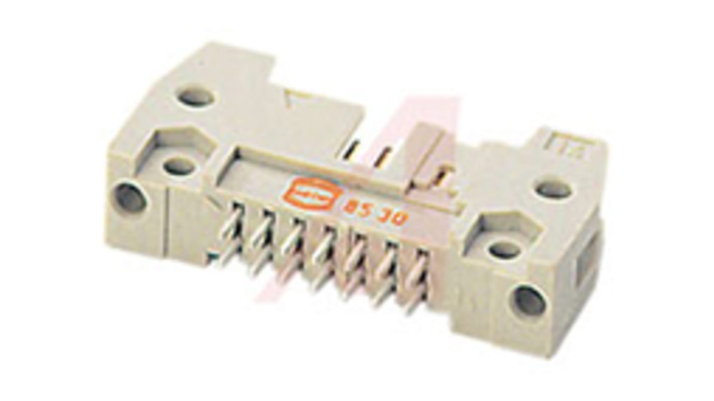 HARTING SEK Leiterplatten-Stiftleiste Stecker gerade, 10-polig, Raster 2.54mm, IDC-Anschluss, 2.0A, Ummantelt