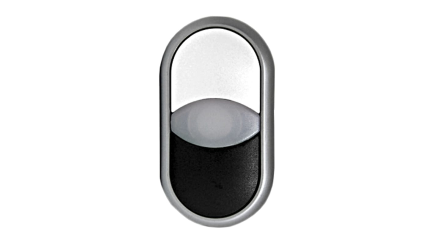 Eaton RMQ Titan M22 Series Black, White Momentary Push Button Head, 22mm Cutout, IP66