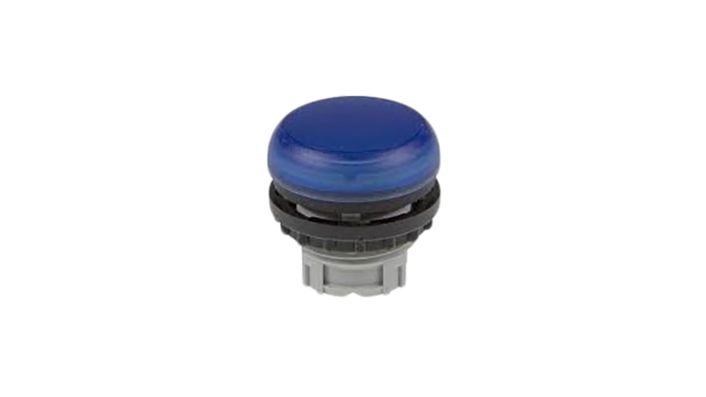 Tête de voyant lumineux Bleu Eaton, série M22, diam. découpe 22.5mm, IP69K