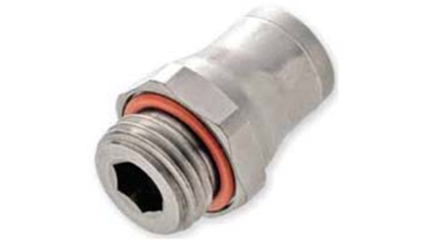 Legris LF3600 Series Straight Threaded Adaptor, M5 Male to Push In 6 mm, Threaded-to-Tube Connection Style