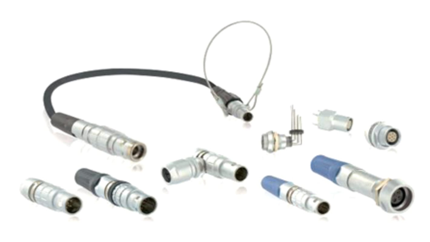 Souriau Connector, 5 Contacts, Cable Mount, Plug, Male, IP40, JBX Series