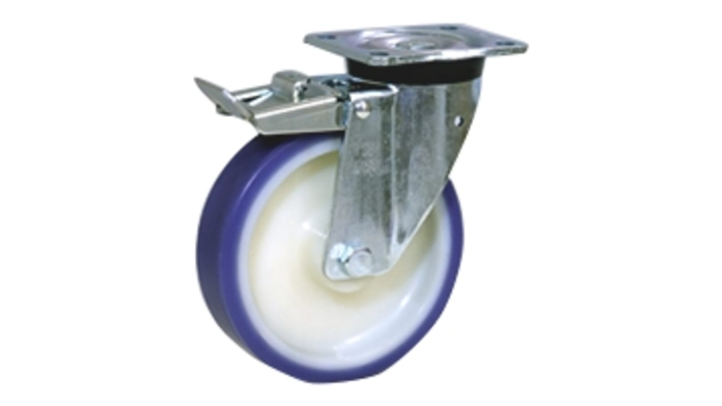 Rueda giratoria con freno LAG, Ø de rueda 125mm, para uso intermedio hasta 300kg
