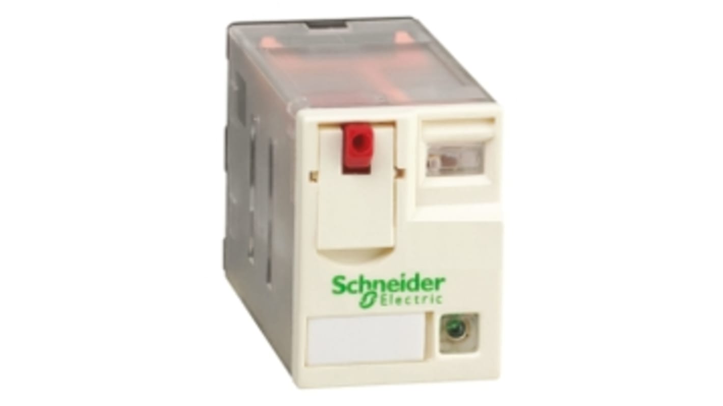 Relais de puissance Schneider Electric, 2 RT, bobine 24V c.a. Enfichable 1.2W