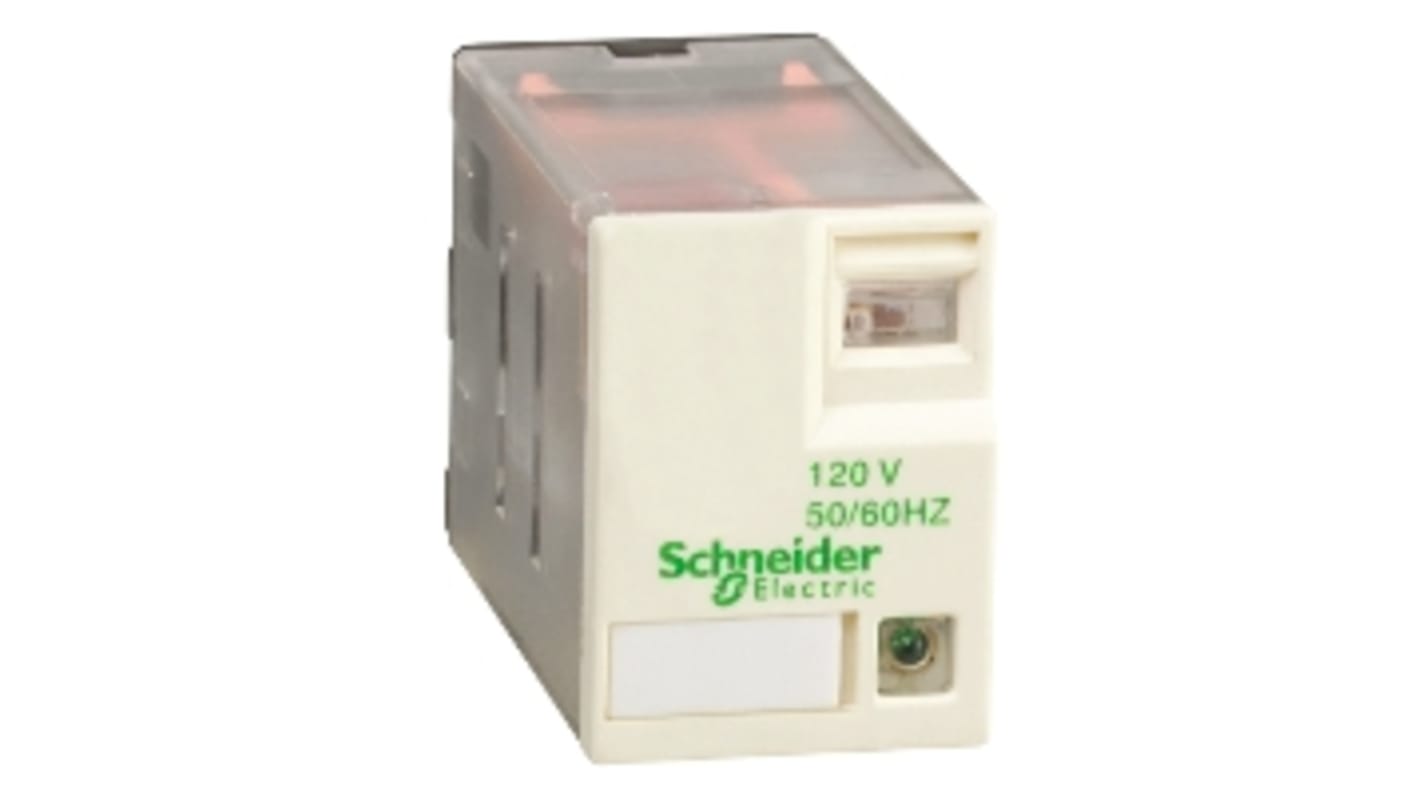 Schneider Electric Plug In Power Relay, 110V dc Coil, 8A Switching Current, 4PDT