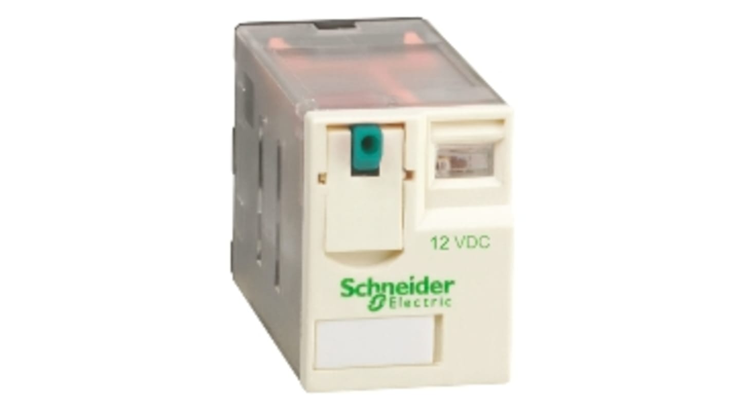 Schneider Electric Plug In Power Relay, 12V dc Coil, 3A Switching Current, 4PDT