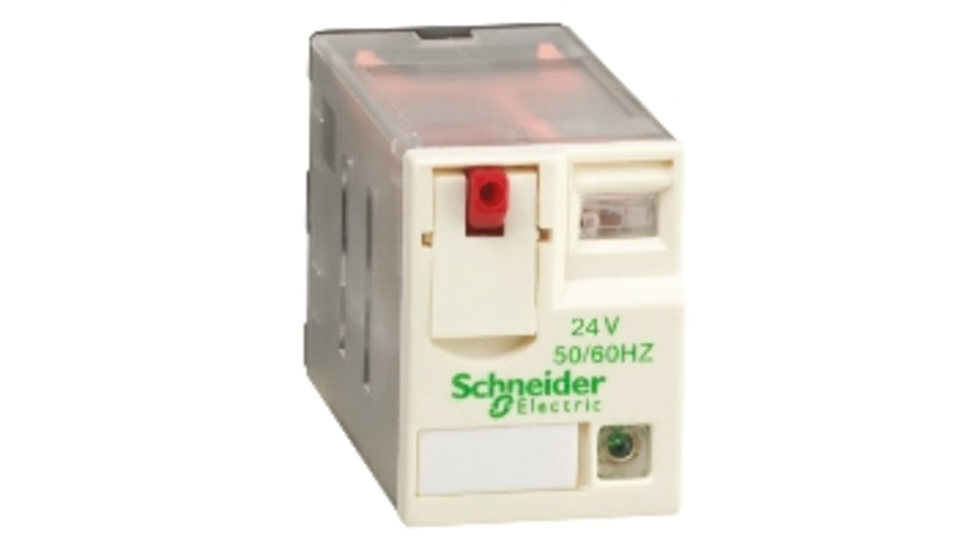 Relais de puissance Schneider Electric Harmony Relay RXM, 4 RT, bobine 24V c.a. Enfichable 1.2W