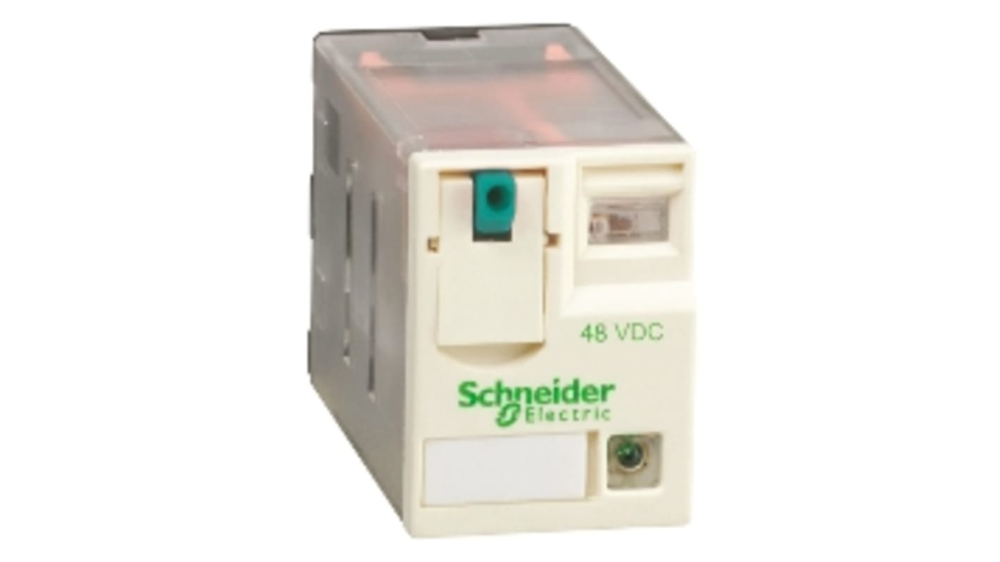 Relais de puissance Schneider Electric, 4 RT, bobine 48V c.c. Enfichable 900mW