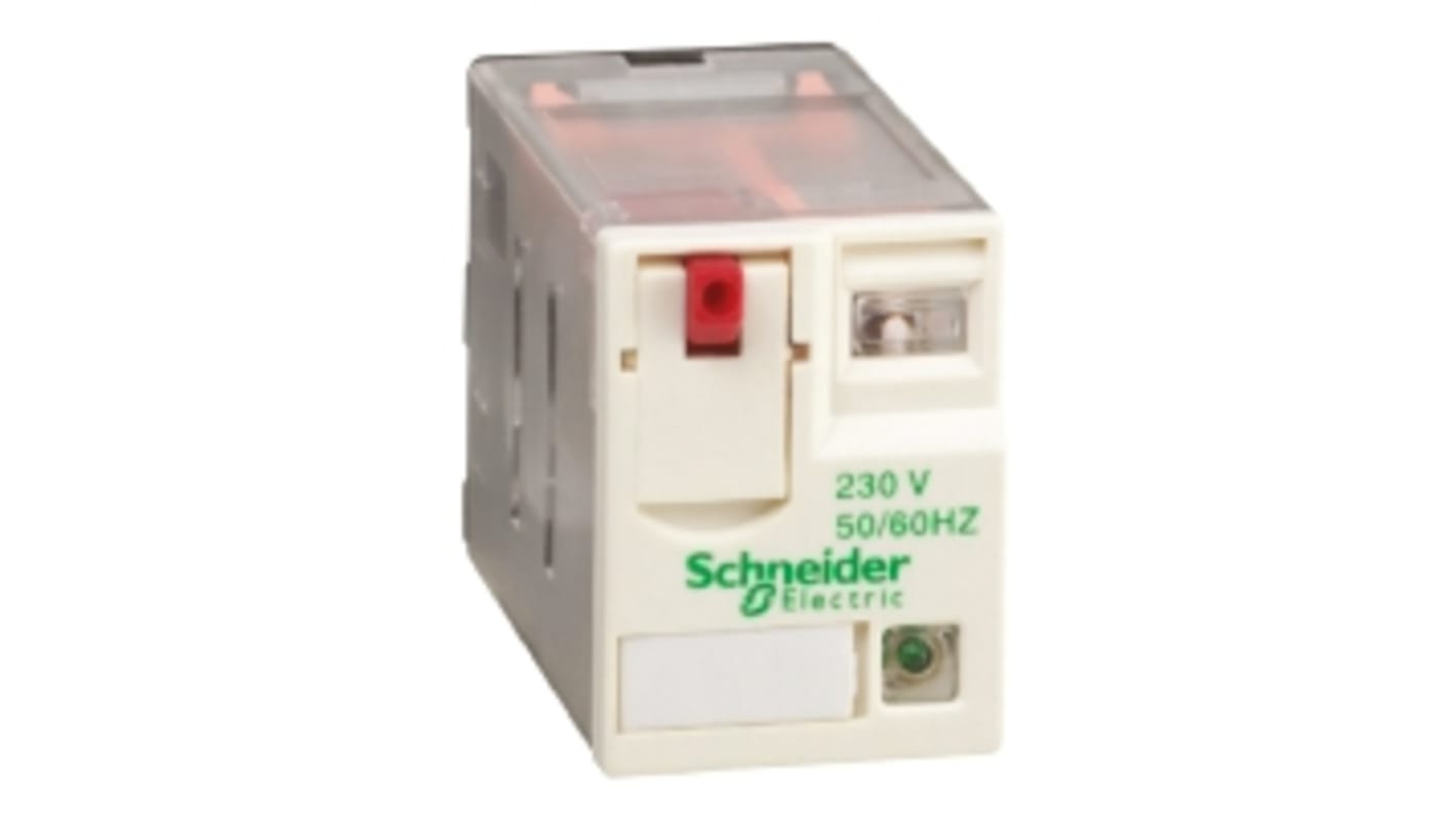 Relais de puissance Schneider Electric Harmony Relay RXM, 4 RT, bobine 230V c.a. Enfichable 1.2W