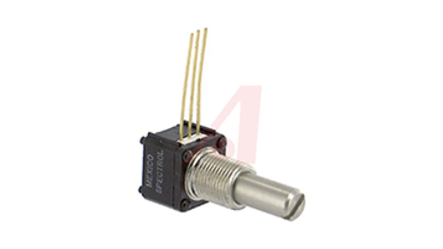 Vishay 149 10kΩ Rotary Potentiometer 1-Gang Panel Mount, 149-71103A