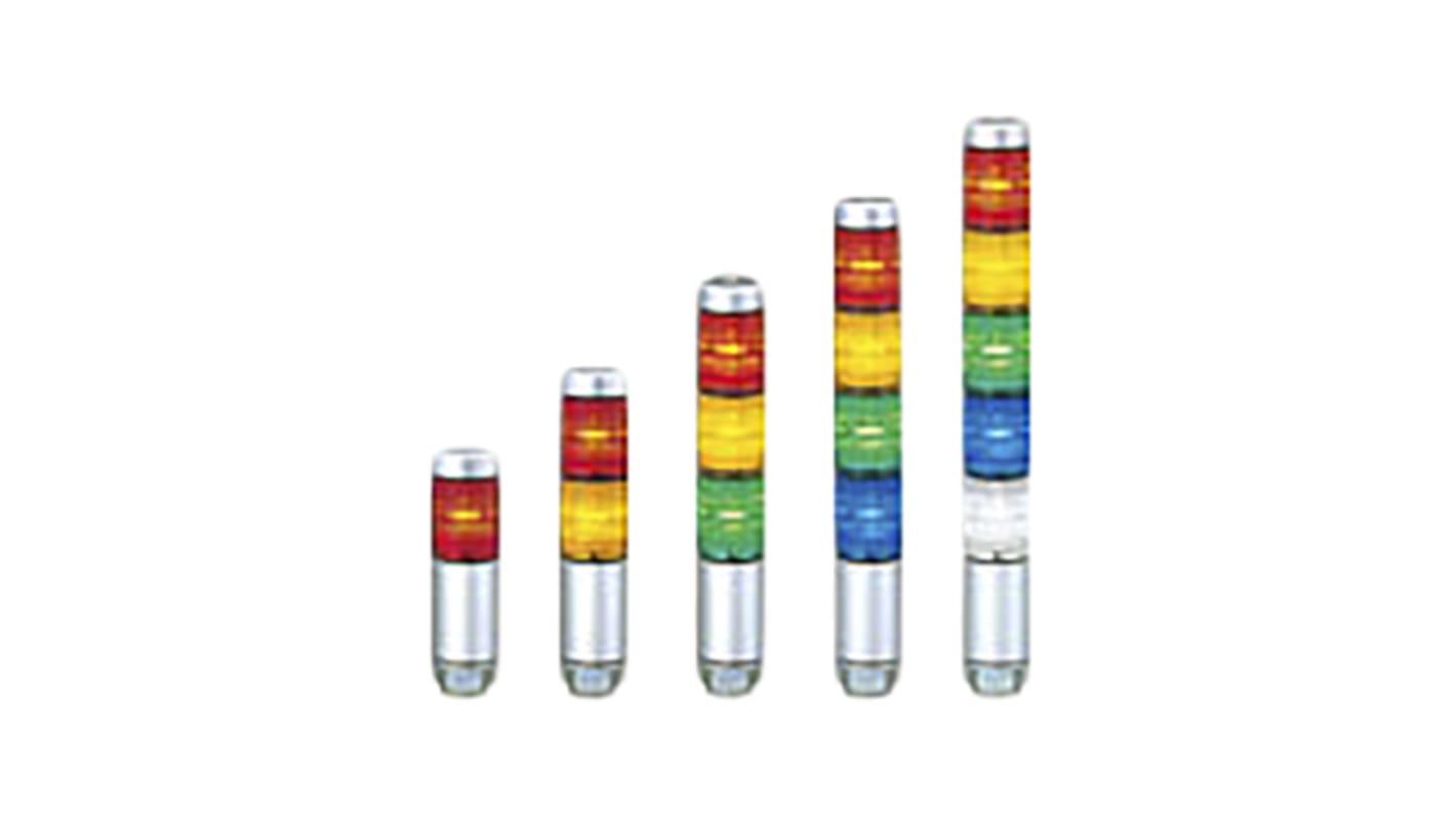 RS PRO Coloured Signal Tower, 4 Lights, 24 V ac/dc, Direct Mount