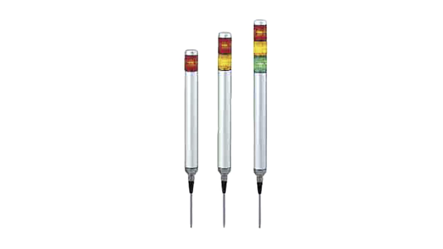 RS PRO Coloured Signal Tower, 3 Lights, 24 V ac/dc, Direct Mount