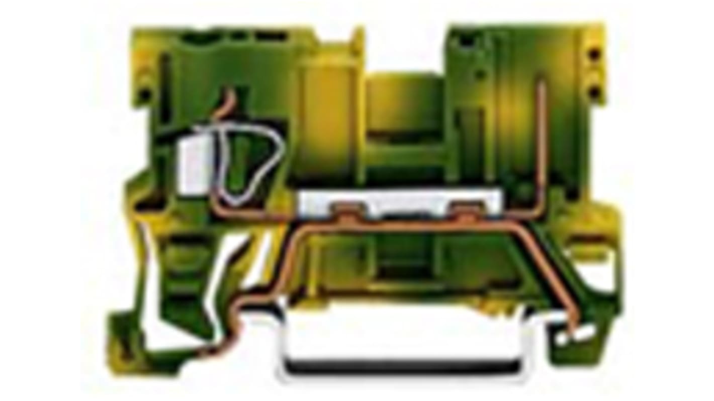 WAGO 1-Way Earth Block, 28 → 12 AWG Wire, Cage Clamp
