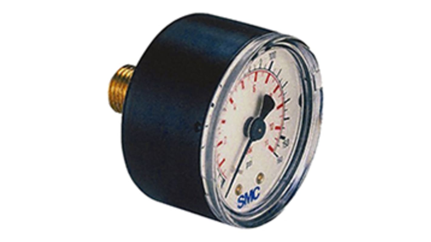 SMC Analogue Pressure Gauge 2bar Back Entry, 4K8-2.5