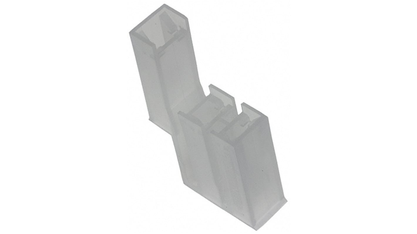 TE Connectivity, 0.187 3 Way Nylon 6/6 Crimp Terminal Housing, Natural