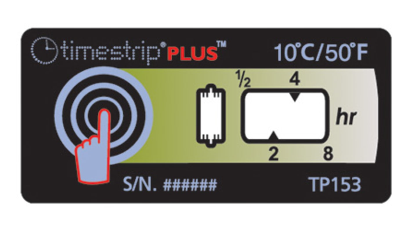 Štítek s indikátorem teploty Timestrip