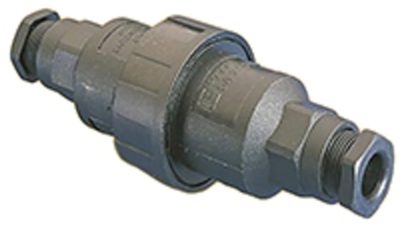 Bulgin 8 Pole IP68 Rating Sealed Inline Cable Joiner Rated At 10A