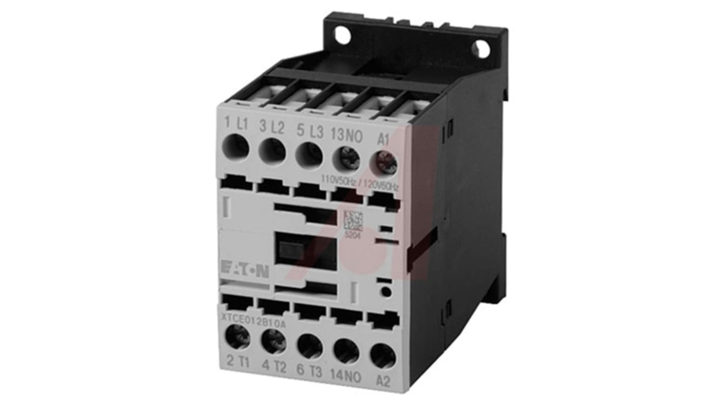 Eaton xStart Contactor, 110 V ac Coil, 3-Pole, 15 A, 7.5 kW, 3NO, 400 V ac