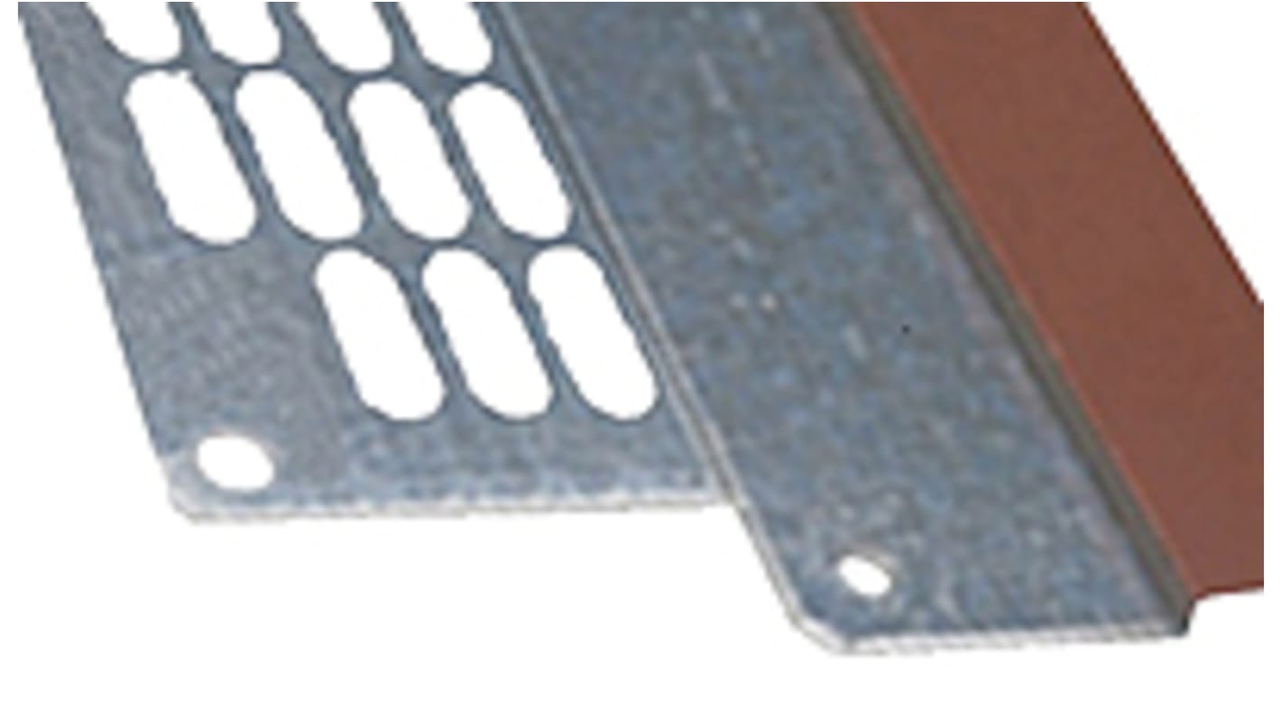 Fibox Galvanised Steel Perforated Mounting Plate, 1.5mm H, 450mm W, 650mm L for Use with ARCA 5070, ARCA 7050