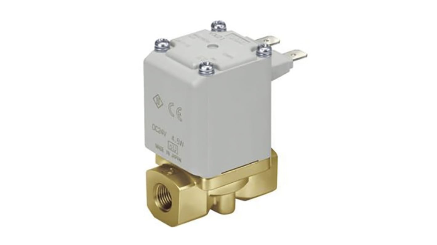 SMC Solenoid Valve VXD262NJA, 2 port(s) , NC, 110 V ac, 1in