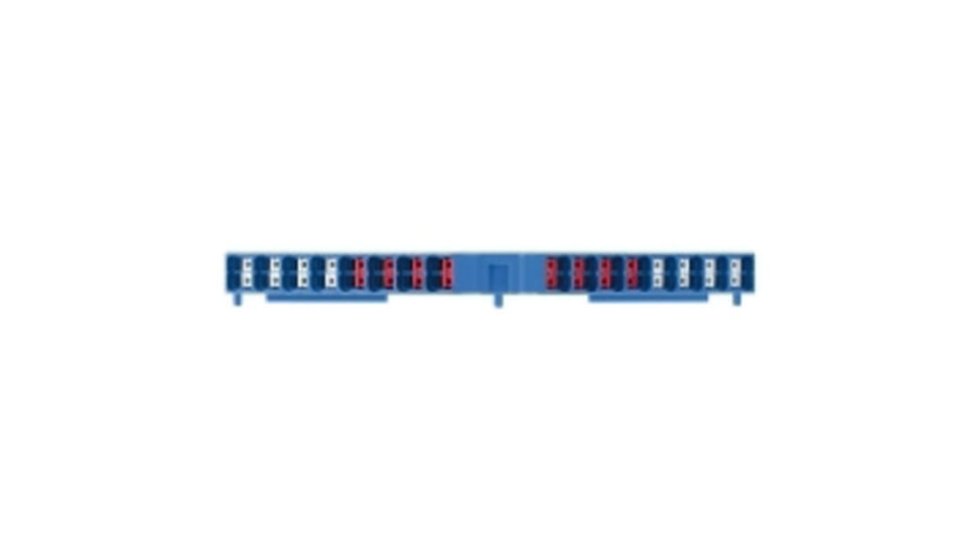 Weidmuller 1267840000 P Series Blue, Octuple-Level, Push In Termination