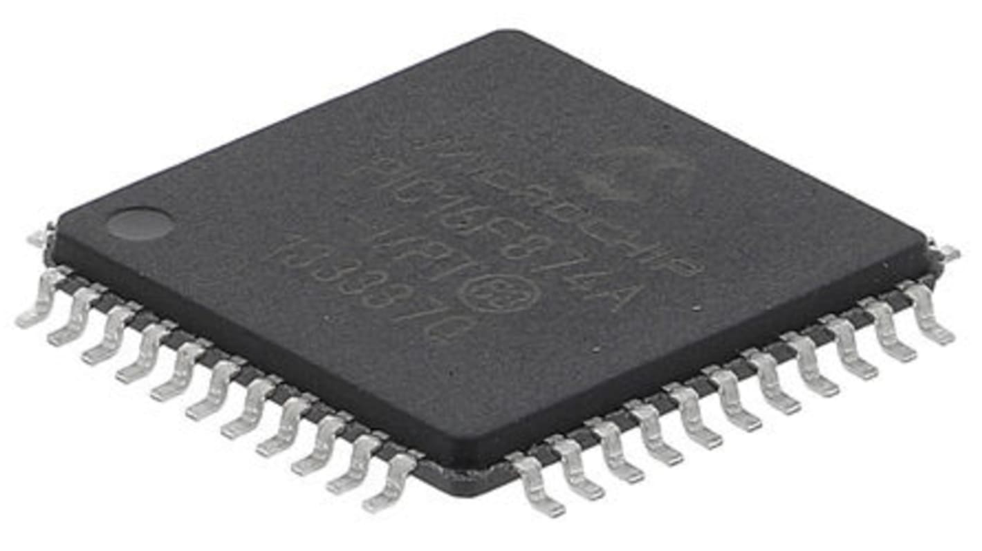 Microcontrollore Microchip, PIC, TQFP, PIC16F, 44 Pin, Montaggio superficiale, 8bit, 20MHz