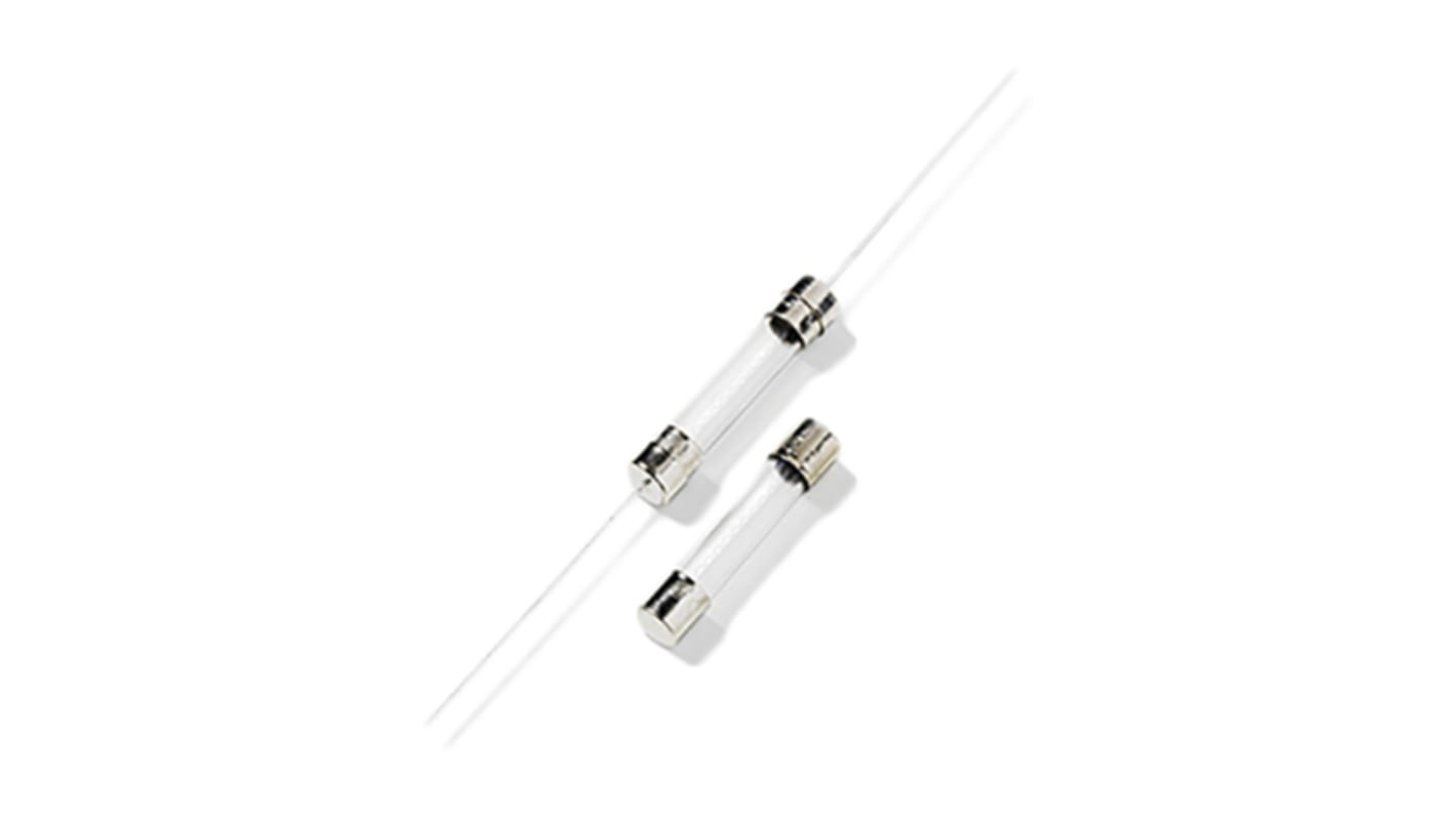 Littelfuse 250mA F Glass Cartridge Fuse, 6.3 x 32mm